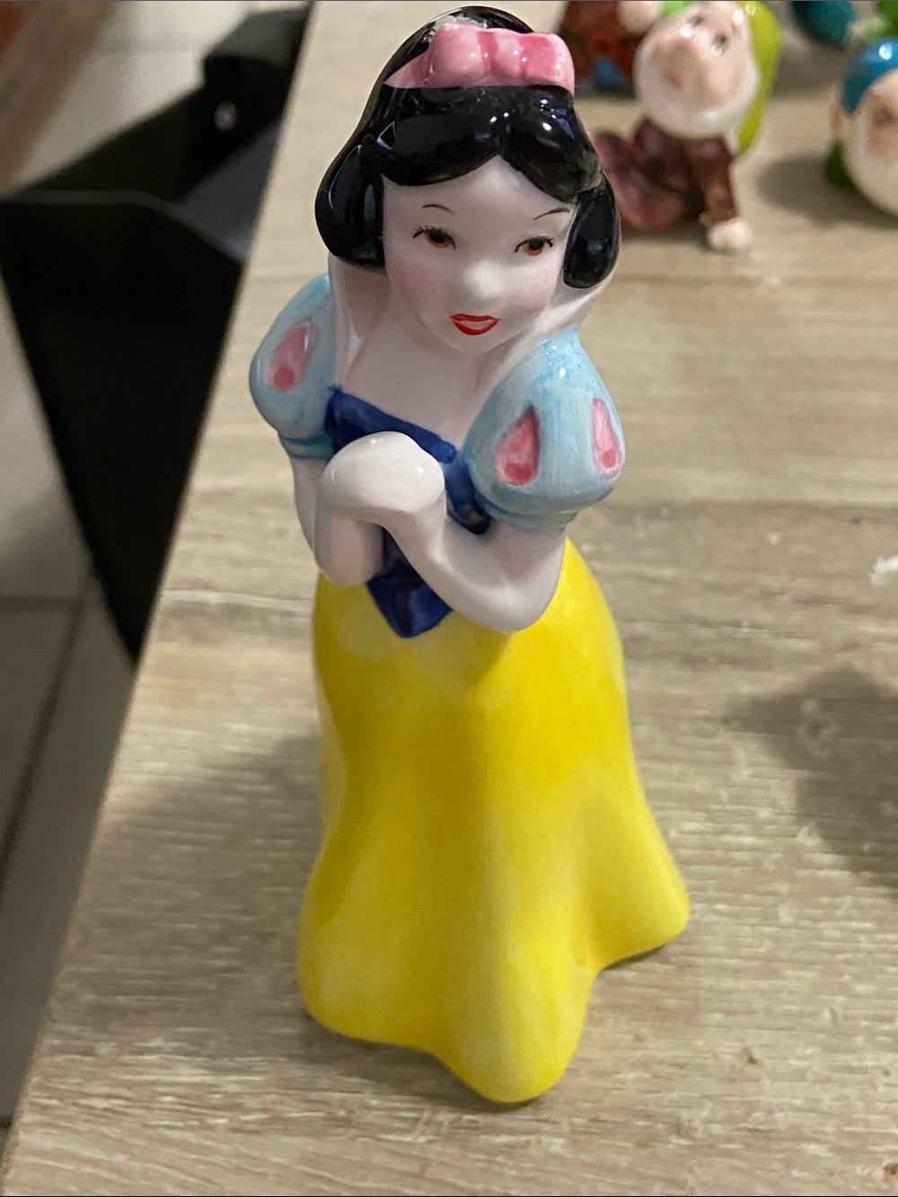 Vintage Disney Japan Ceramic Snow White & the Seven Dwarfs Snow White Figurine